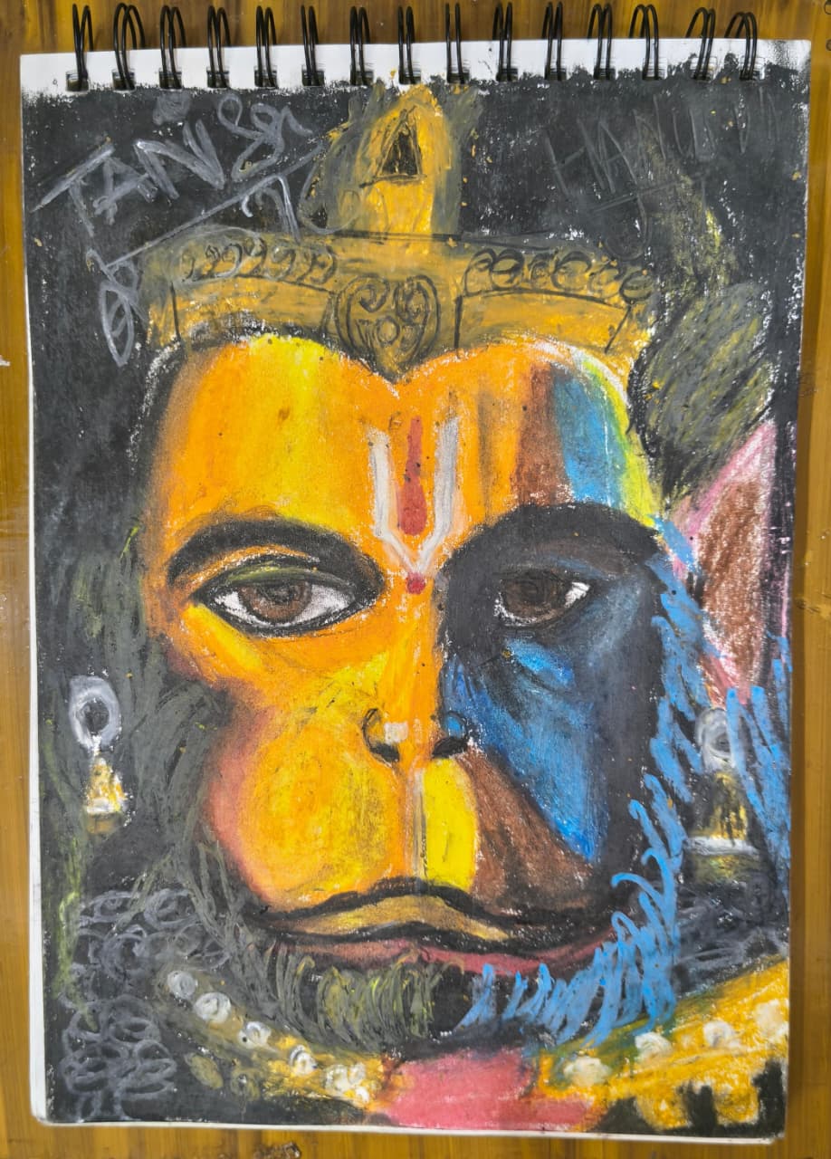 God Portrait by Tanish khurana(6-E).